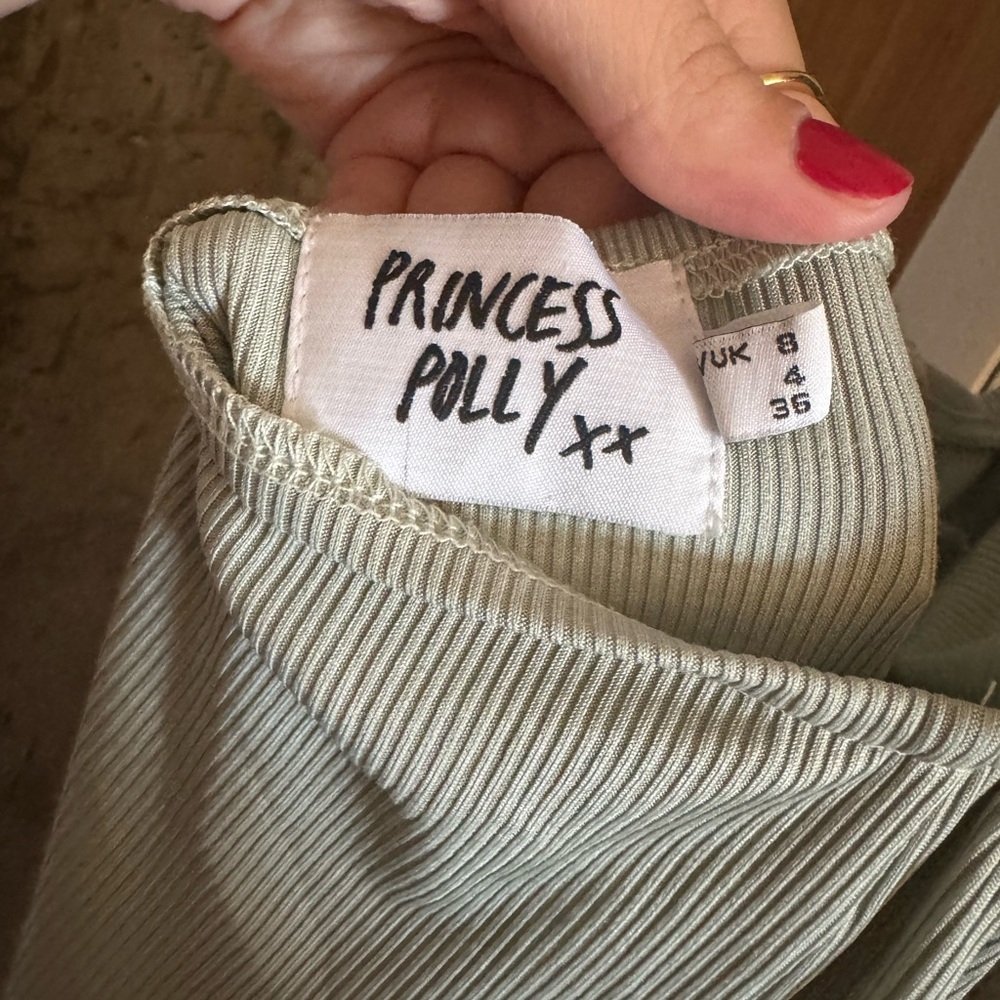 Princess Polly Green open back Dress - Picture 3 of 4